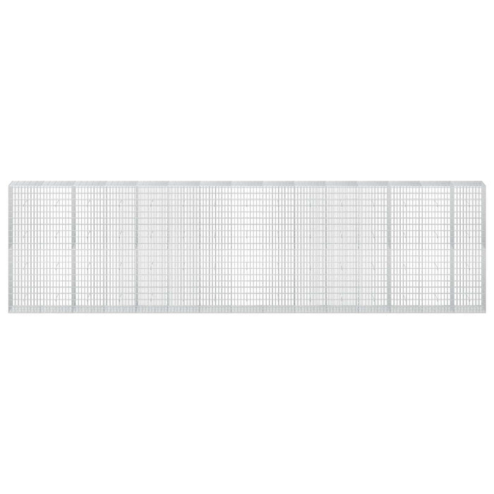 Gabion cu Sârmă de 3,5 mm și Plasă de 5x10 cm 750x50x200 cm WALTI
