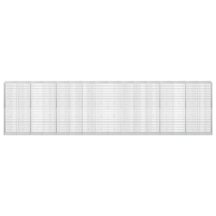 Gabion cu Sârmă de 3,5 mm și Plasă de 5x10 cm 800x50x200 cm WALTI