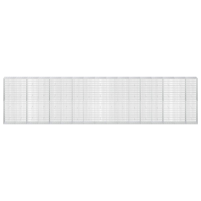 Gabion cu Sârmă de 3,5 mm și Plasă de 5x10 cm 850x50x200 cm WALTI