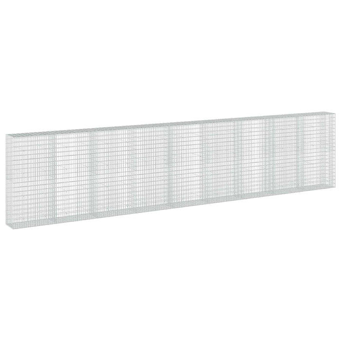 Gabion cu Sârmă de 3,5 mm și Plasă de 5x10 cm 900x50x200 cm WALTI