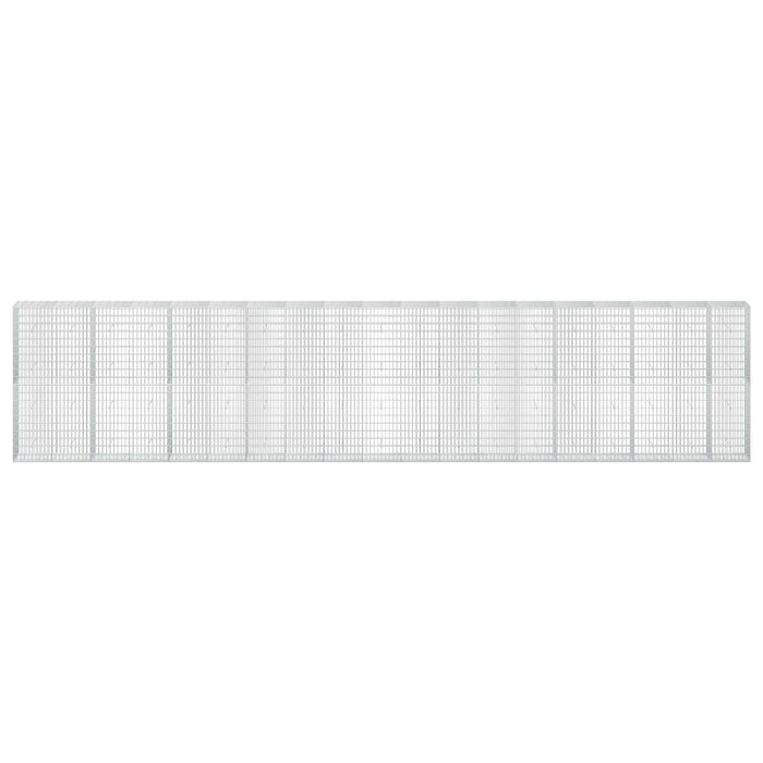 Gabion cu Sârmă de 3,5 mm și Plasă de 5x10 cm 950x50x200 cm WALTI