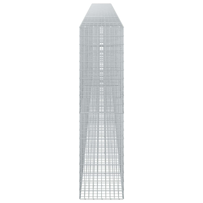 Gabion cu Sârmă de 3,5 mm și Plasă de 5x10 cm 950x50x200 cm WALTI