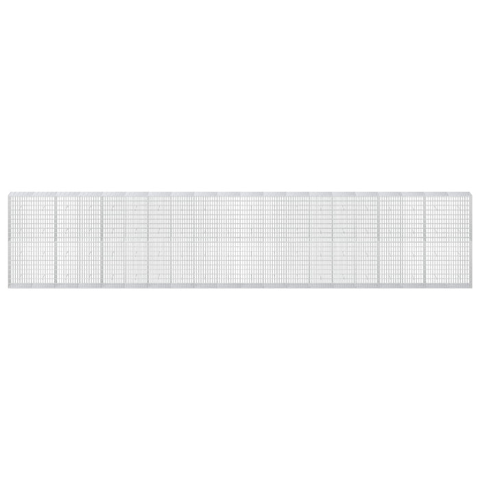 Gabion cu Sârmă de 3,5 mm și Plasă de 5x10 cm 1000x50x200 cm WALTI
