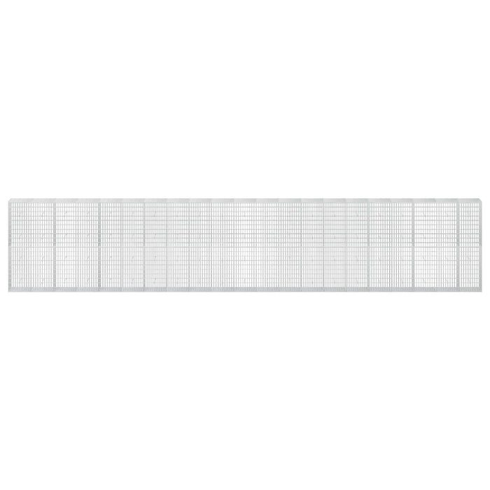 Gabion cu Sârmă de 3,5 mm și Plasă de 5x10 cm 1050x50x200 cm WALTI