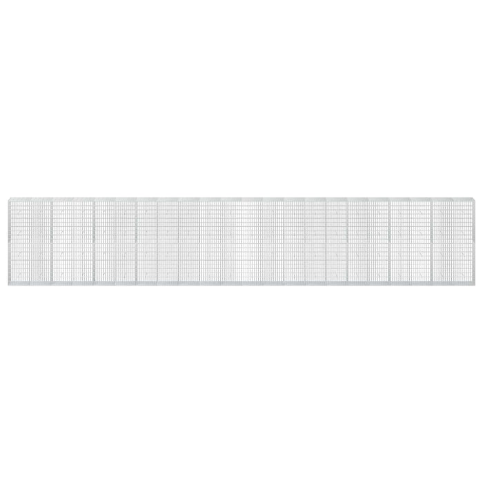 Gabion cu Sârmă de 3,5 mm și Plasă de 5x10 cm 1100x50x200 cm WALTI
