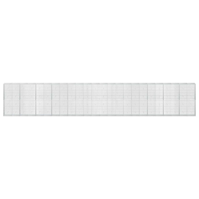 Gabion cu Sârmă de 3,5 mm și Plasă de 5x10 cm 1200x50x200 cm WALTI