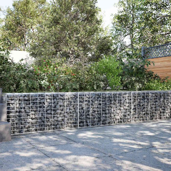 Gabion cu Sârmă de 3,5 mm și Plasă de 5x10 cm 250x100x50 cm WALTI