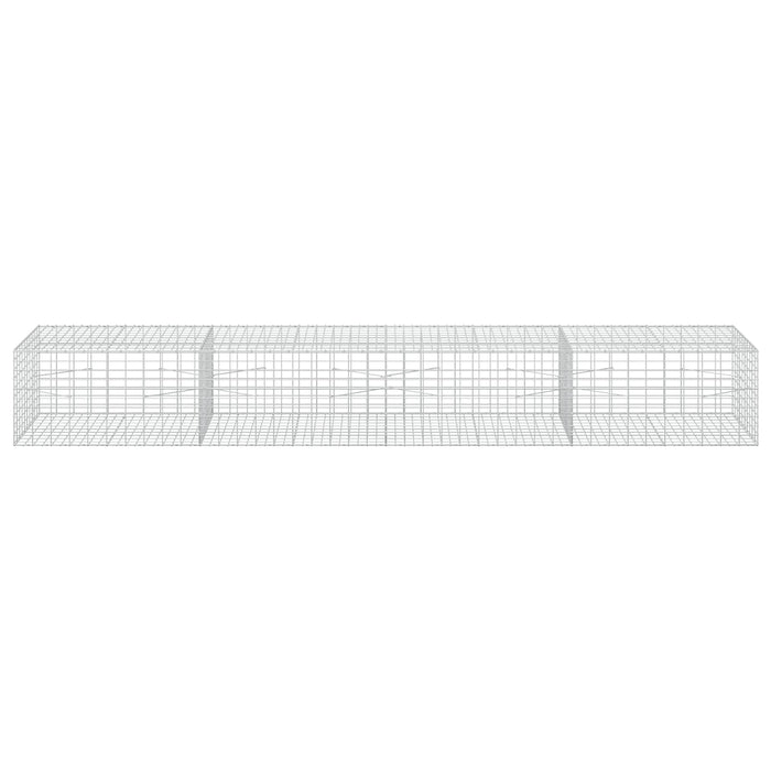Gabion cu Sârmă de 3,5 mm și Plasă de 5x10 cm 400x100x50 cm WALTI