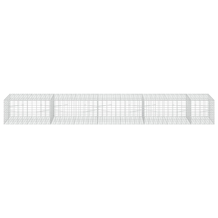 Gabion cu Sârmă de 3,5 mm și Plasă de 5x10 cm 450x100x50 cm WALTI