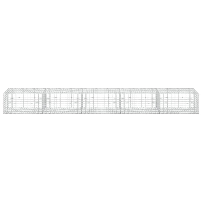 Gabion cu Sârmă de 3,5 mm și Plasă de 5x10 cm 500x100x50 cm WALTI