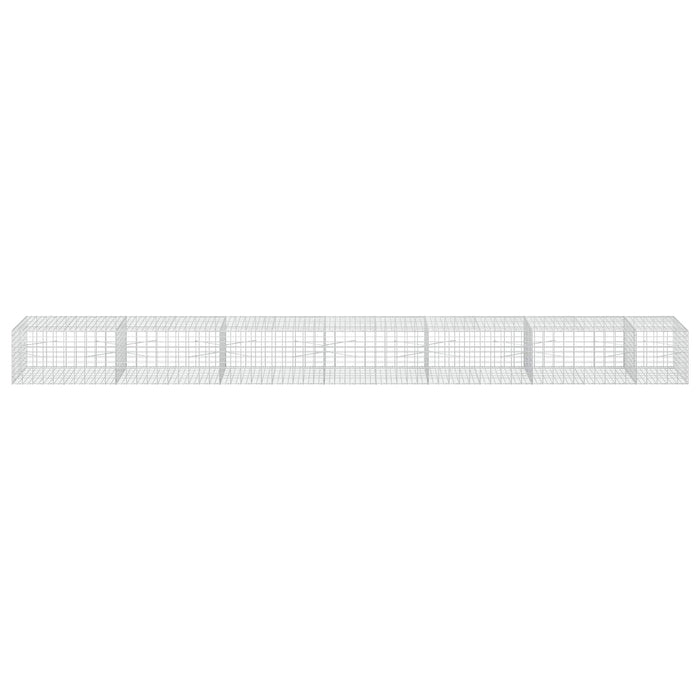 Gabion cu Sârmă de 3,5 mm și Plasă de 5x10 cm 650x100x50 cm WALTI