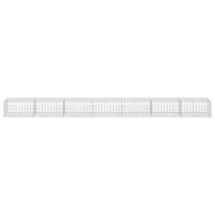Gabion cu Sârmă de 3,5 mm și Plasă de 5x10 cm 700x100x50 cm WALTI