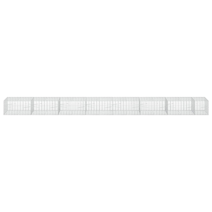 Gabion cu Sârmă de 3,5 mm și Plasă de 5x10 cm 750x100x50 cm WALTI