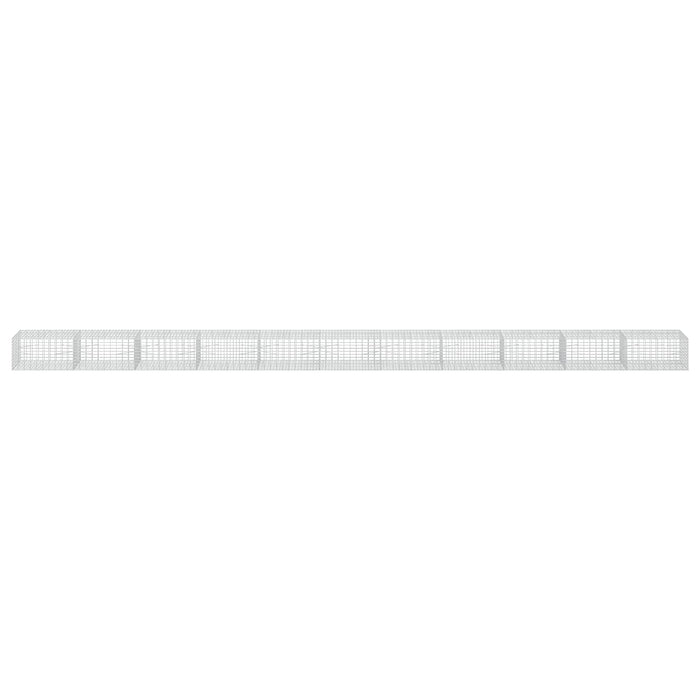 Gabion cu Sârmă de 3,5 mm și Plasă de 5x10 cm 1100x100x50 cm WALTI