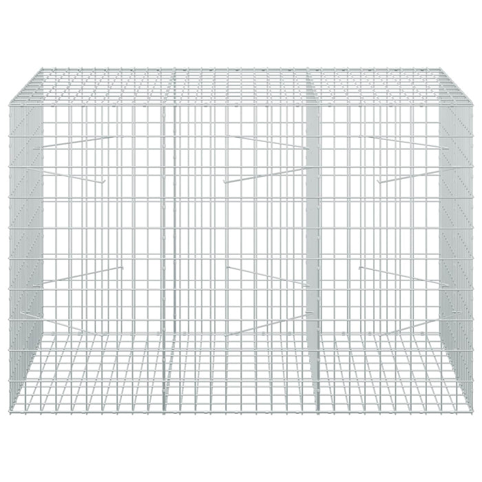 Gabion cu Sârmă de 3,5 mm și Plasă de 5x10 cm 150x100x100 cm WALTI