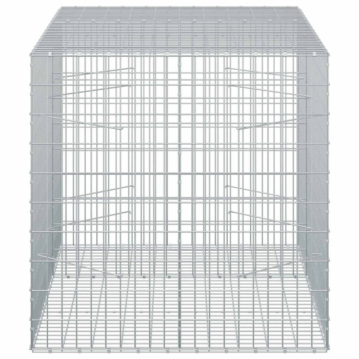 Gabion cu Sârmă de 3,5 mm și Plasă de 5x10 cm 150x100x100 cm WALTI