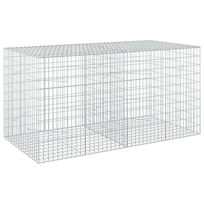 Gabion cu Sârmă de 3,5 mm și Plasă de 5x10 cm 200x100x100 cm WALTI