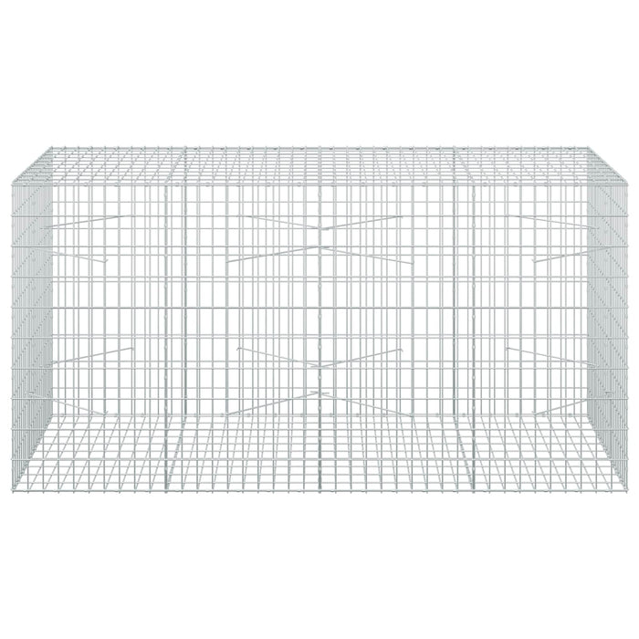 Gabion cu Sârmă de 3,5 mm și Plasă de 5x10 cm 200x100x100 cm WALTI
