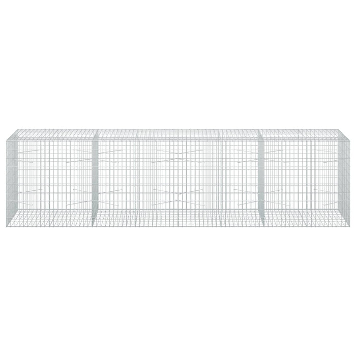 Gabion cu Sârmă de 3,5 mm și Plasă de 5x10 cm 400x100x100 cm WALTI