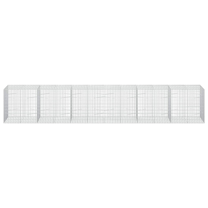 Gabion cu Sârmă de 3,5 mm și Plasă de 5x10 cm 600x100x100 cm WALTI