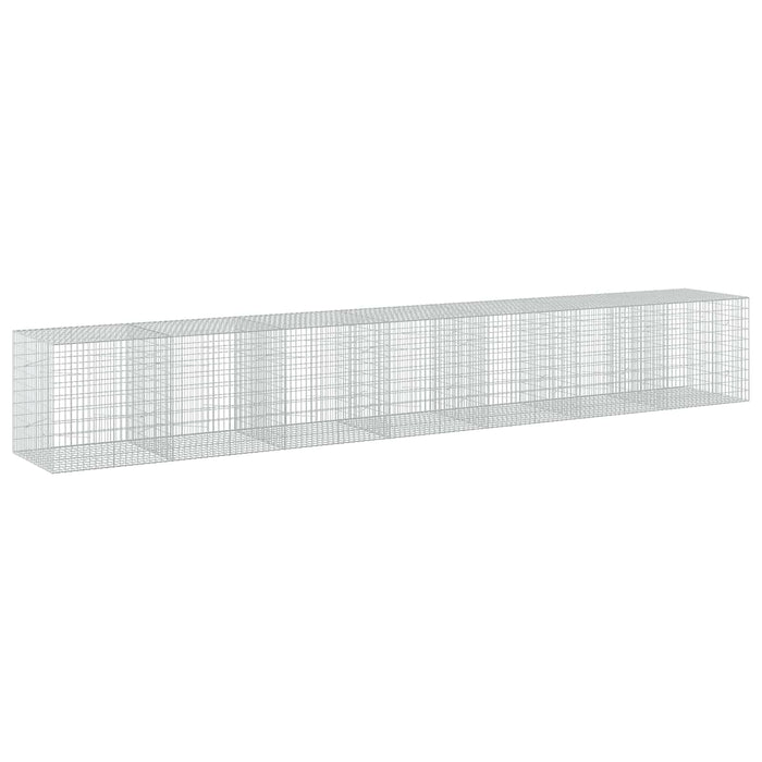 Gabion cu Sârmă de 3,5 mm și Plasă de 5x10 cm 700x100x100 cm - WALTI WALTI