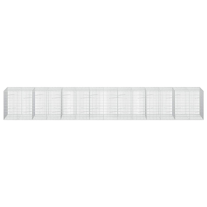 Gabion cu Sârmă de 3,5 mm și Plasă de 5x10 cm 700x100x100 cm - WALTI WALTI