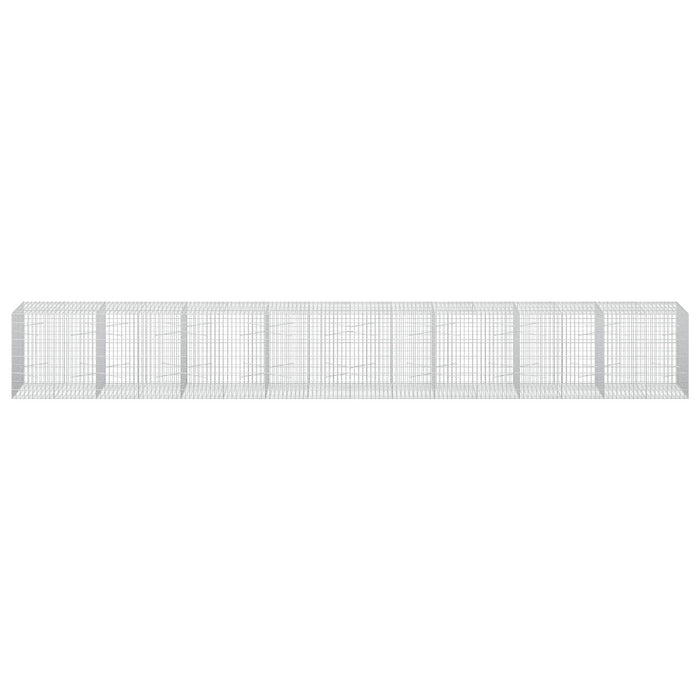 Gabion cu Sârmă de 3,5 mm și Plasă de 5x10 cm 800x100x100 cm WALTI