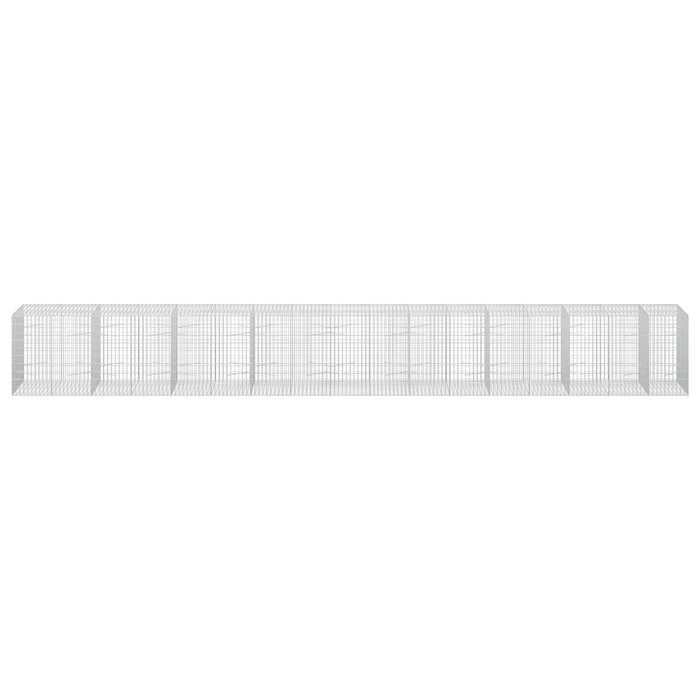 Gabion cu Sârmă de 3,5 mm și Plasă de 5x10 cm 850x100x100 cm WALTI