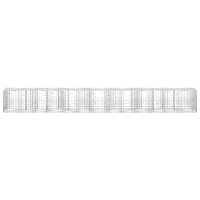 Gabion cu Sârmă de 3,5 mm și Plasă de 5x10 cm 900x100x100 cm WALTI