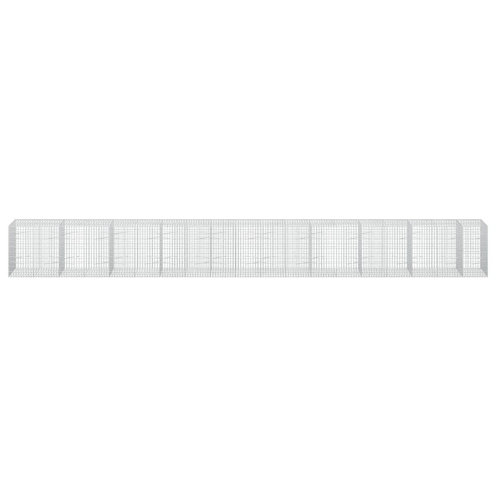 Gabion cu Sârmă de 3,5 mm și Plasă de 5x10 cm 950x100x100 cm WALTI