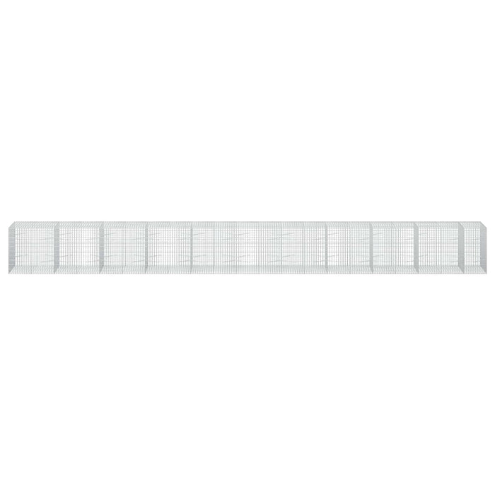 Gabion cu Sârmă de 3,5 mm și Plasă de 5x10 cm 1050x100x100 cm - WALTI WALTI