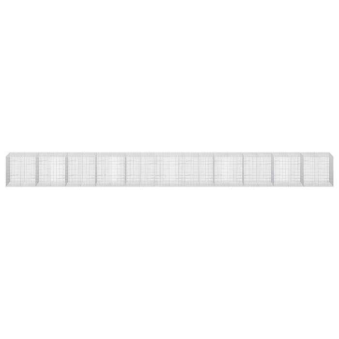 Gabion cu Sârmă de 3,5 mm și Plasă de 5x10 cm 1100x100x100 cm WALTI