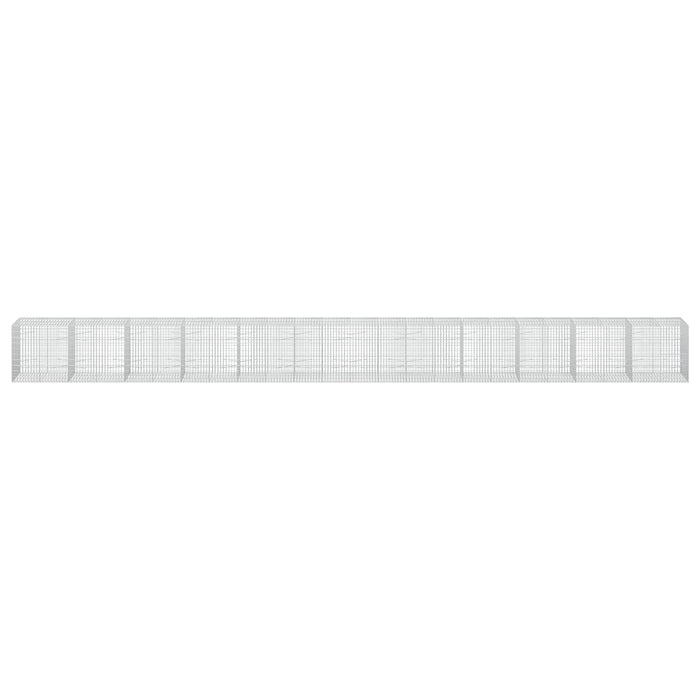 Gabion cu Sârmă de 3,5 mm și Plasă de 5x10 cm 1200x100x100 cm WALTI