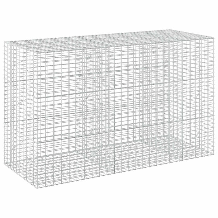 Gabion cu Sârmă de 3,5 mm și Plasă de 5x10 cm 250x100x150 cm WALTI