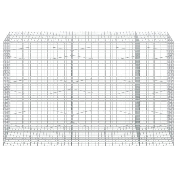 Gabion cu Sârmă de 3,5 mm și Plasă de 5x10 cm 250x100x150 cm WALTI