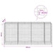 Gabion cu Sârmă de 3,5 mm și Plasă de 5x10 cm 350x100x150 cm - WALTI WALTI