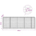 Gabion cu Sârmă de 3,5 mm și Plasă de 5x10 cm 450x100x150 cm - WALTI WALTI