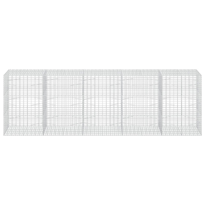 Gabion cu Sârmă de 3,5 mm și Plasă de 5x10 cm 500x100x150 cm WALTI