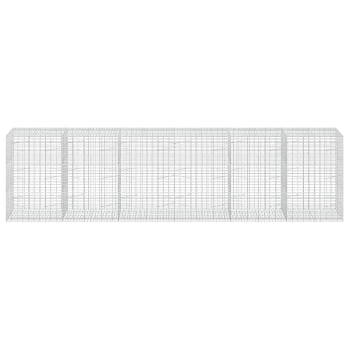 Gabion cu Sârmă de 3,5 mm și Plasă de 5x10 cm 600x100x150 cm WALTI