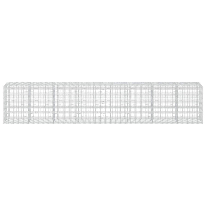 Gabion cu Sârmă de 3,5 mm și Plasă de 5x10 cm 800x100x150 cm WALTI