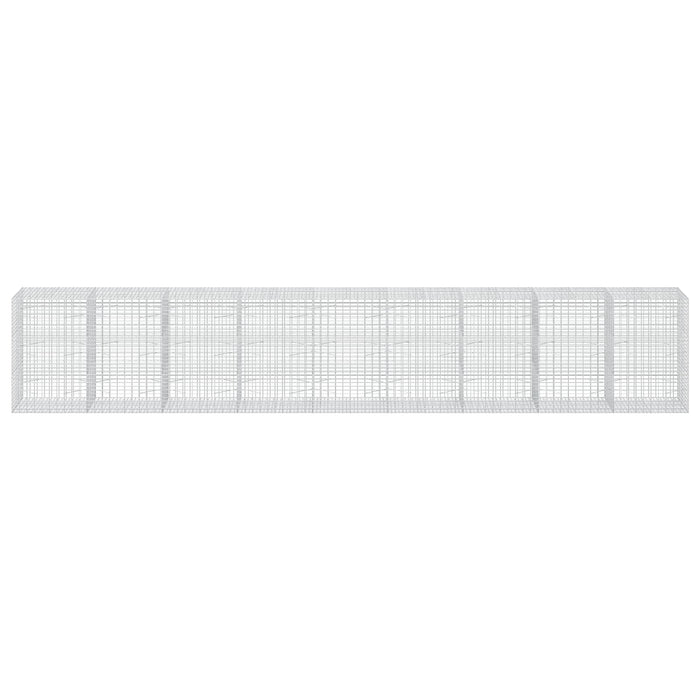 Gabion cu Sârmă de 3,5 mm și Plasă de 5x10 cm 900x100x150 cm WALTI