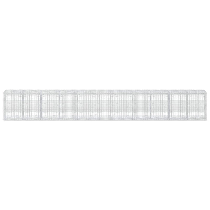 Gabion cu Sârmă de 3,5 mm și Plasă de 5x10 cm 1100x100x150 cm WALTI