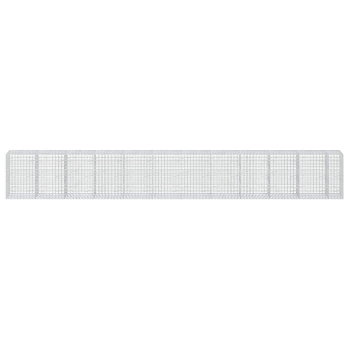 Gabion cu Sârmă de 3,5 mm și Plasă de 5x10 cm 1150x100x150 cm WALTI