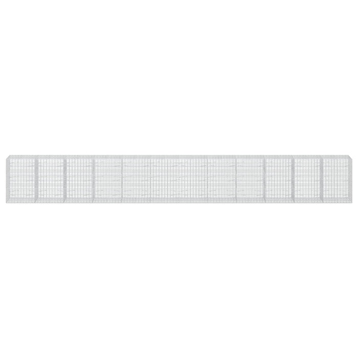 Gabion cu Sârmă de 3,5 mm și Plasă de 5x10 cm 1200x100x150 cm WALTI