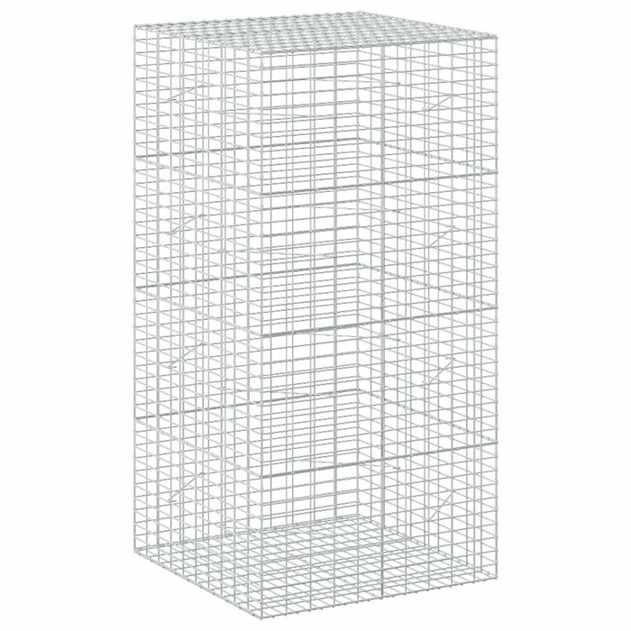 Gabion cu Sârmă de 3,5 mm și Plasă de 5x10 cm 100x100x200 cm WALTI