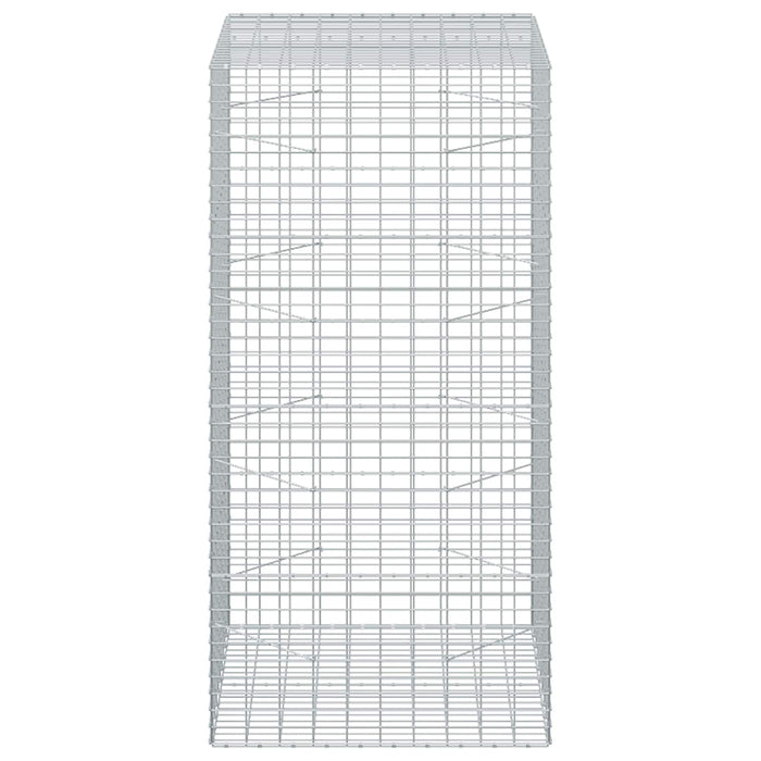 Gabion cu Sârmă de 3,5 mm și Plasă de 5x10 cm 100x100x200 cm WALTI