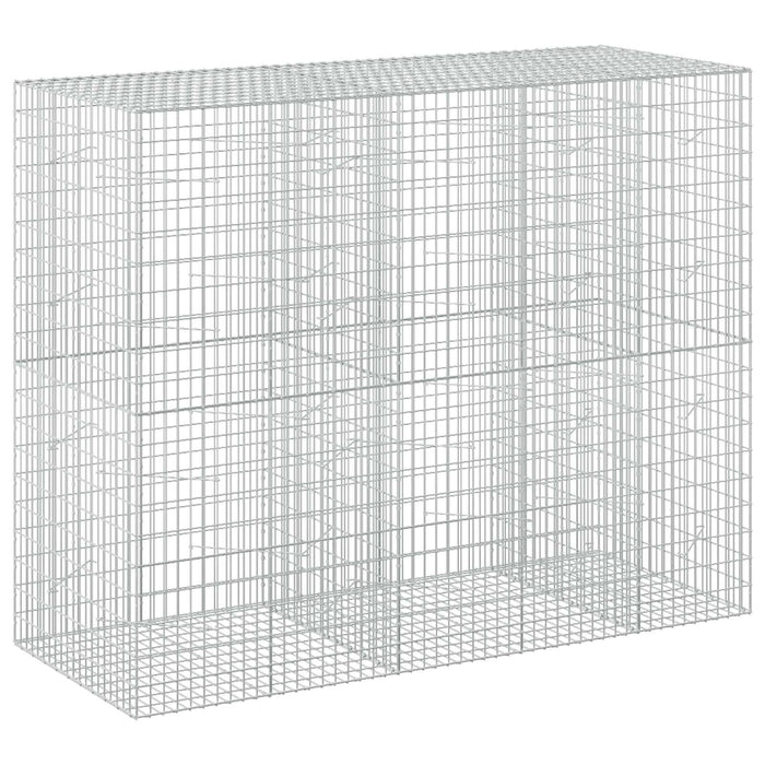Gabion cu Sârmă de 3,5 mm și Plasă de 5x10 cm 250x100x200 cm WALTI