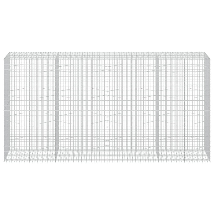 Gabion cu Sârmă de 3,5 mm și Plasă de 5x10 cm 400x100x200 cm WALTI