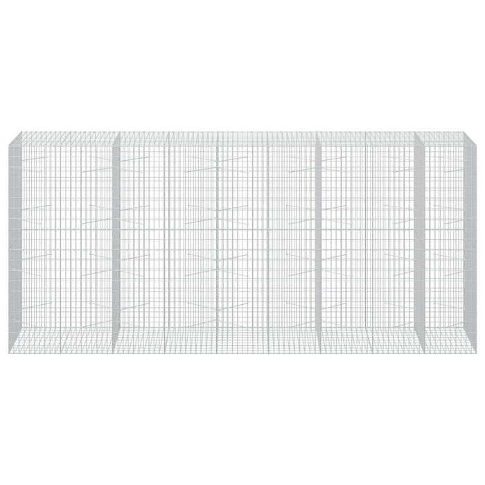 Gabion cu Sârmă de 3,5 mm și Plasă de 5x10 cm 450x100x200 cm WALTI
