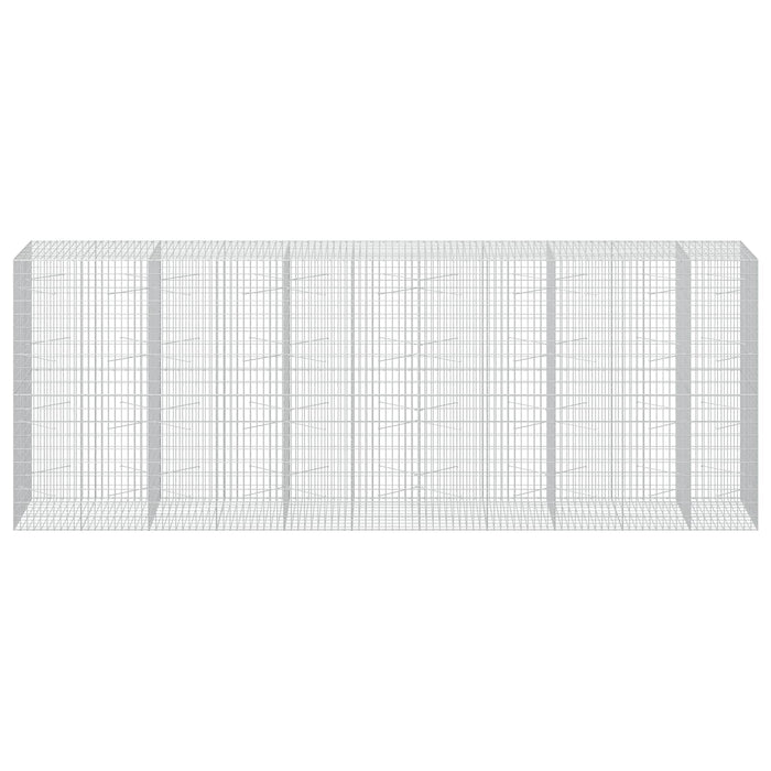 Gabion cu Sârmă de 3,5 mm și Plasă de 5x10 cm 550x100x200 cm WALTI